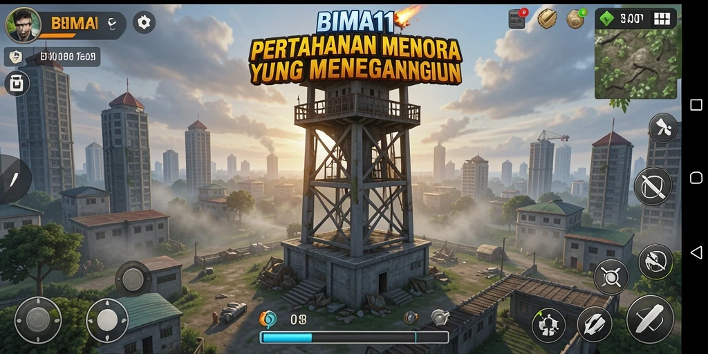 Tampilan gameplay BIMA11 yang mendebarkan dan penuh aksi.