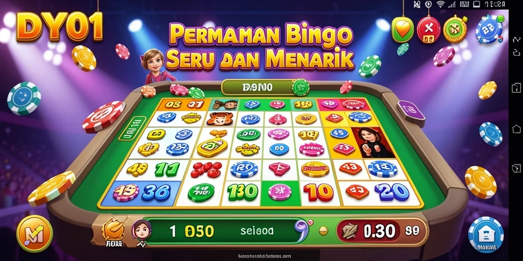 Tampilan gameplay DY01 yang seru dan penuh warna dalam Bingo.