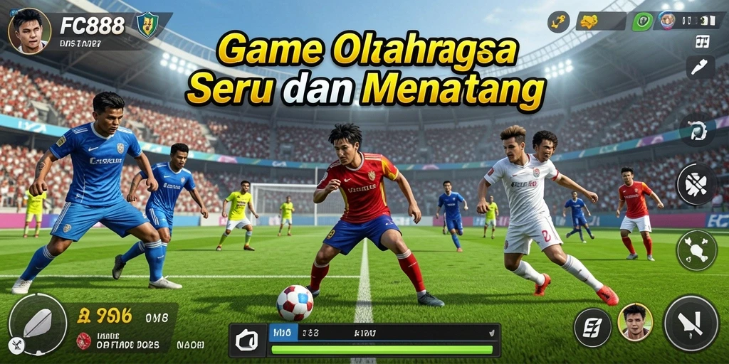 Tampilan aksi seru dalam permainan olahraga FC888.