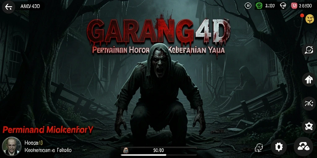 Tampilan gameplay menegangkan <strong>GARANG4D</strong> yang immersif dan menyeramkan.