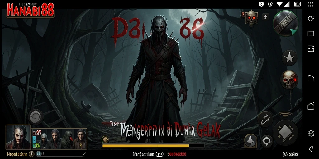 Tangkapan layar HANABI88 menampilkan momen menegangkan dalam gameplay Horror.