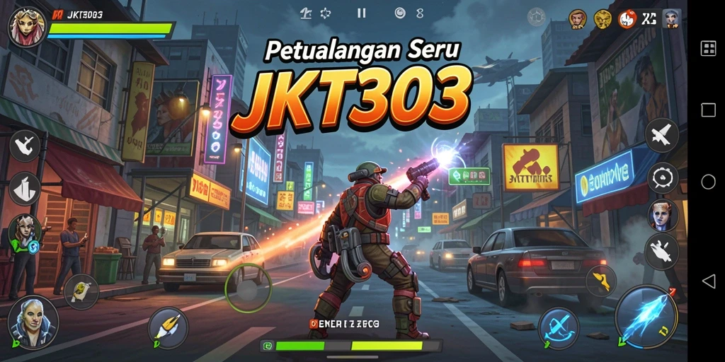 Tangkapan layar utama JKT303 menampilkan aksi seru dalam petualangan.