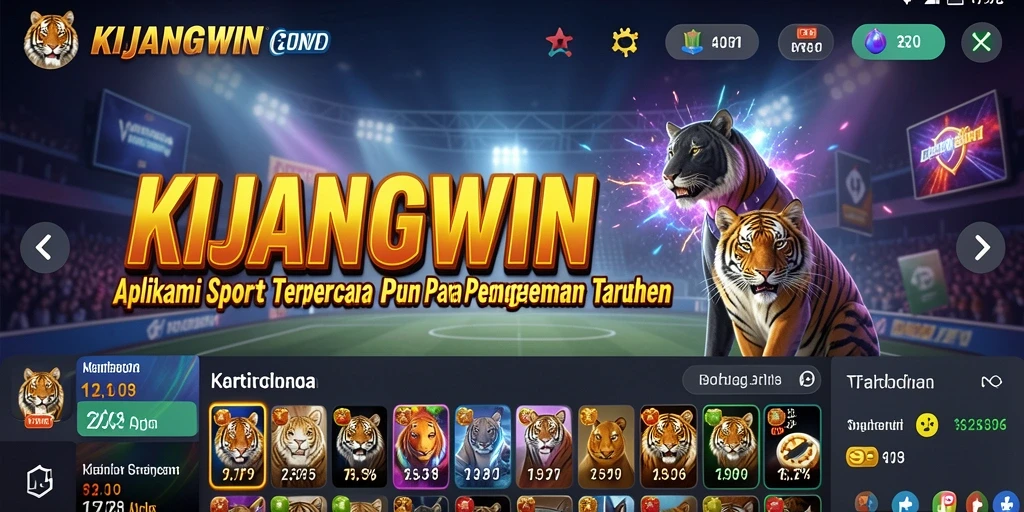 Screenshot gameplay Sportsbook KIJANGWIN yang menampilkan fitur taruhan.