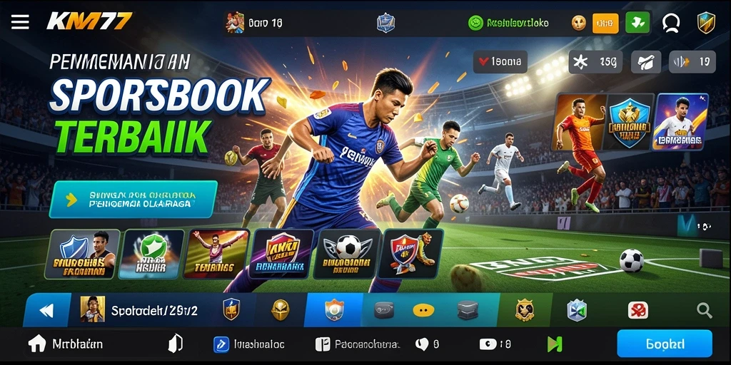 Tampilan gameplay Sportsbook yang menarik dari KM777.