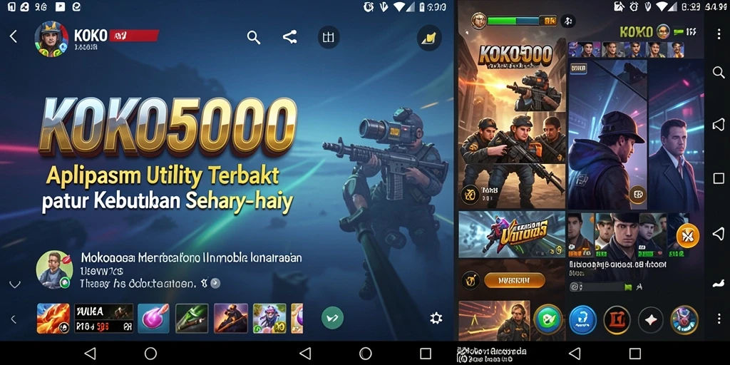 Tampilan antarmuka KOKO5000 yang sederhana dan efisien.