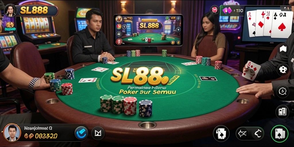 Gameplay Poker seru dengan grafis memukau di SL888.
