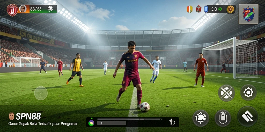 Tampilan gameplay SPN88 yang mendebarkan dalam pertandingan sepak bola.