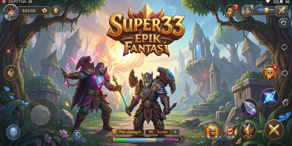 Tampilan gameplay epik dan menantang dalam SUPER33