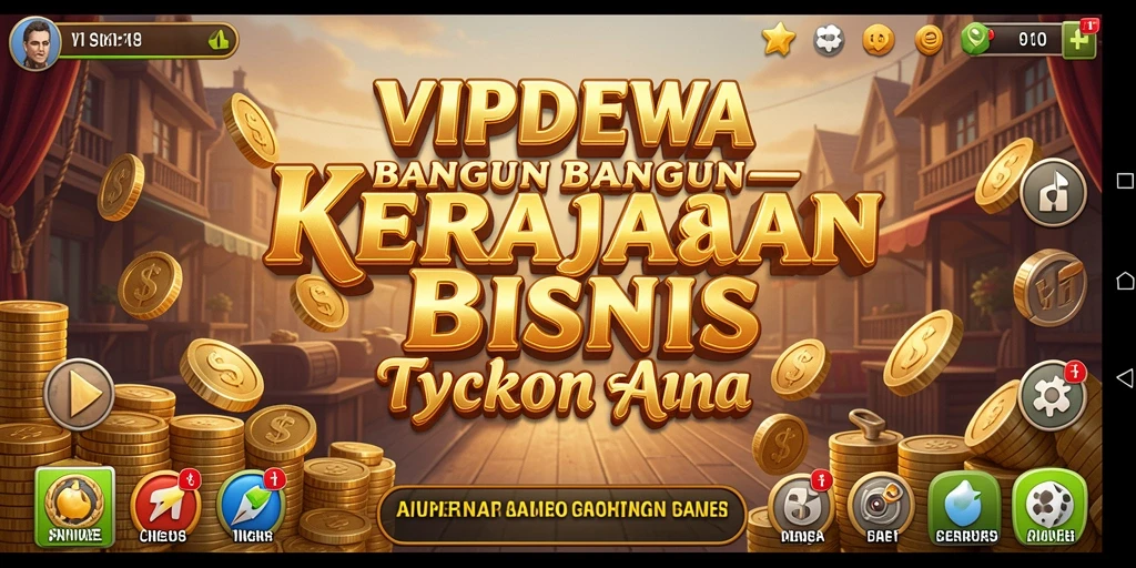 Tangkapan layar dari gameplay <strong>VIPDEWA</strong> yang menunjukkan strategi manajemen bisnis.